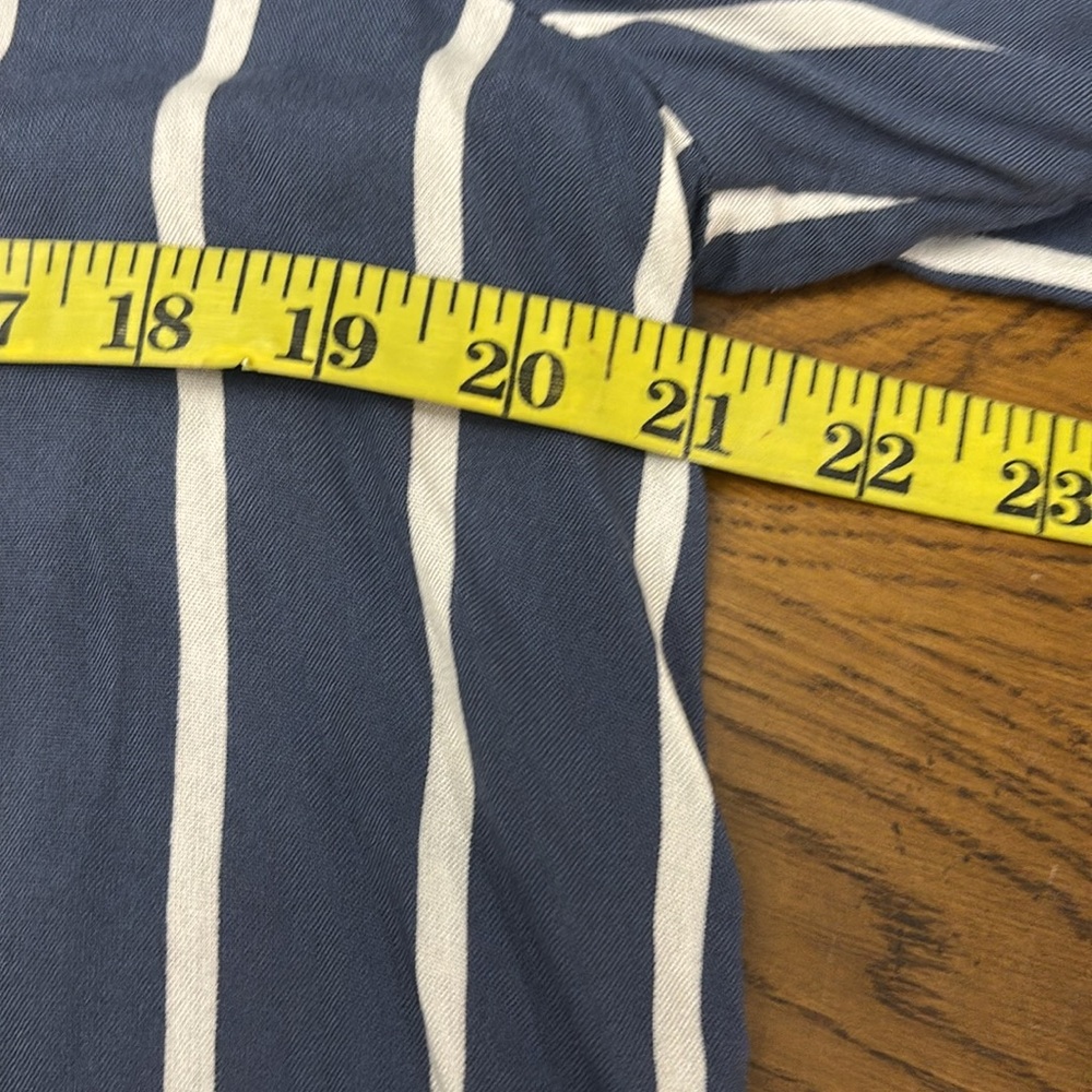 KAFFE Navy and White Striped Blouse - Picture 10 of 11